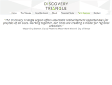 Tablet Screenshot of discoverytriangle.org